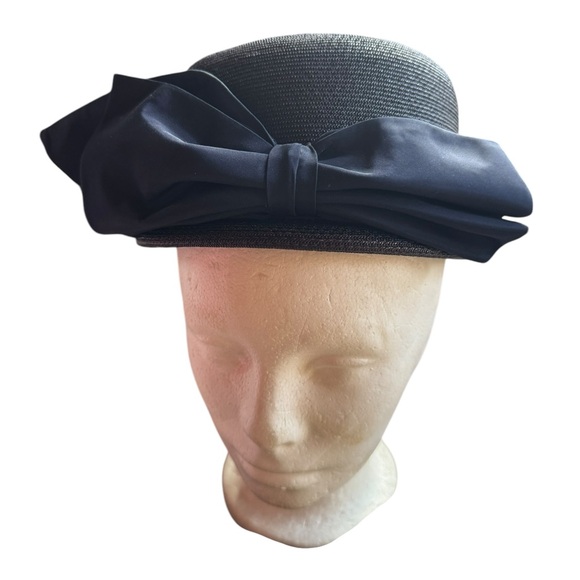 1950s Chez Original Straw‎ Bucket Hat - Picture 3 of 5